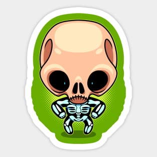 Skeleton Boy Sticker